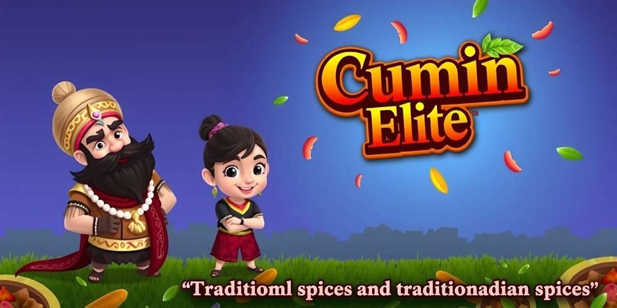 Cumin Elite Official Cover Art Cumin Elite game cover featuring traditional Indian spices and game characters in vibrant colors